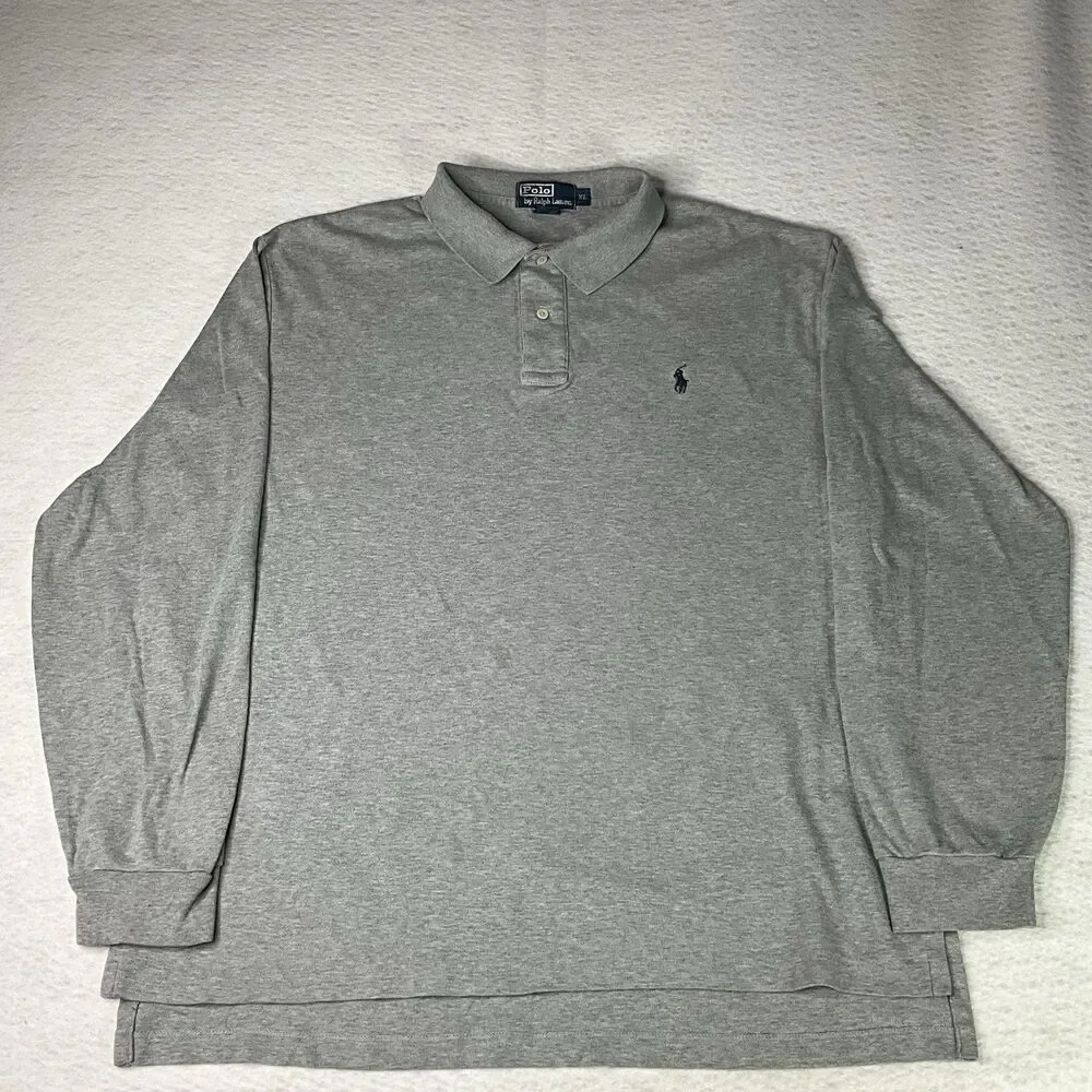 Polo Ralph Lauren Long Sleeve Quarter Button Polo Mens Size XL Unisex PRL RL